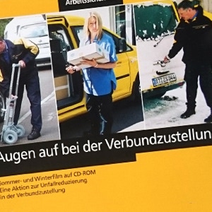 Videos für die Deutsche Post. Inhalt bildet die Unfallverhütung im Bereich der richtigen Zustellung und Vermeidung von Hundebissen.