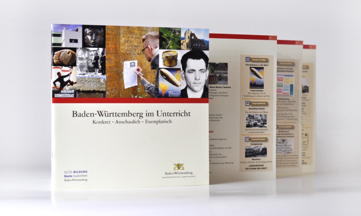 Landesgeschichte in Baden-Württemberg von der Urzeit Spuren römischer Herrschaft, Mittelalter, Barockzeit, Bürgertum, Industrialisierung, Erster Weltkrieg, Nationalsozialismus und Zweiter Weltkrieg bis heute. 